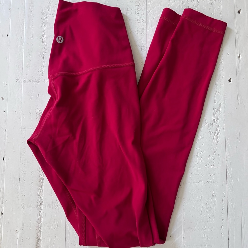 Dark Red lululemon leggings